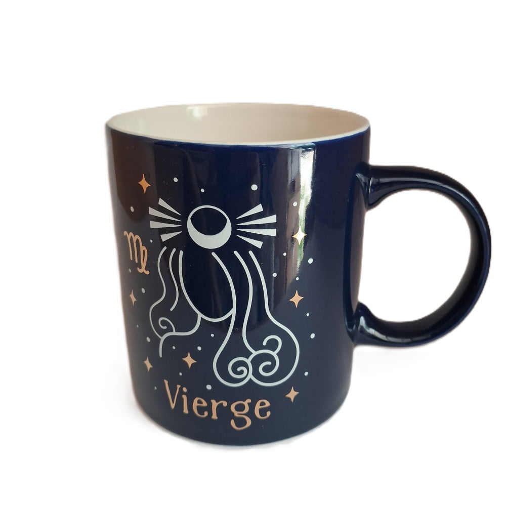 Mug signe du zodiaque Vierge bleu