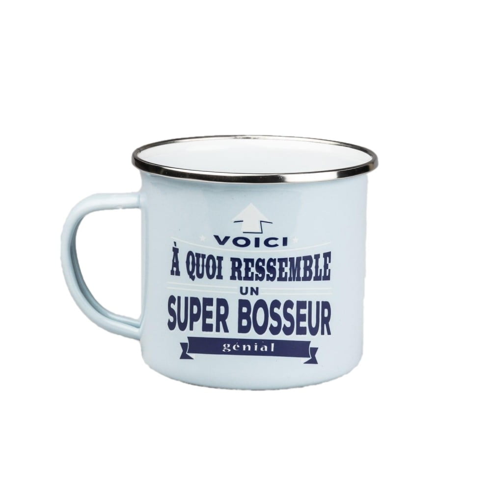 Mug vintage message Super bosseur