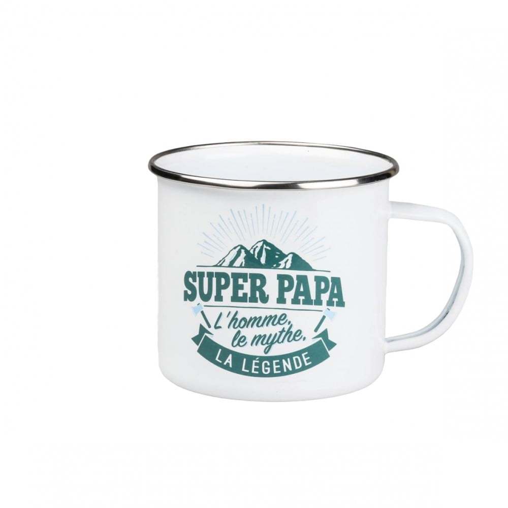 Mug vintage message Super Papa