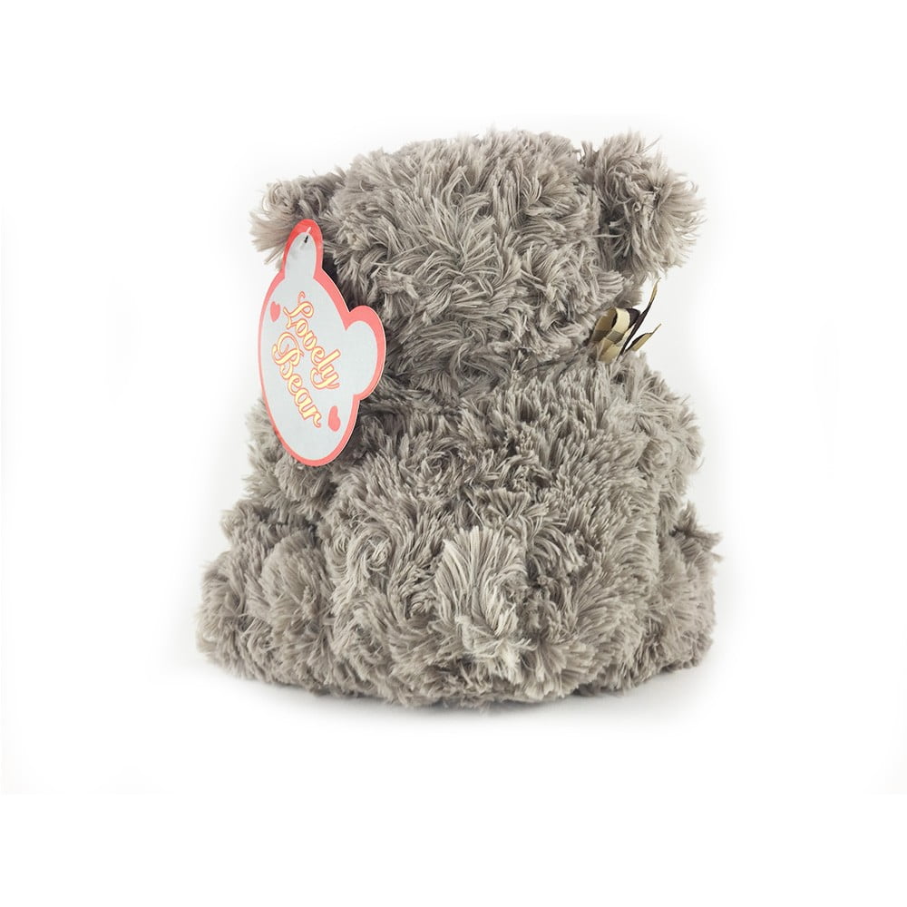 Ourson en peluche 23 cm coeur rouge