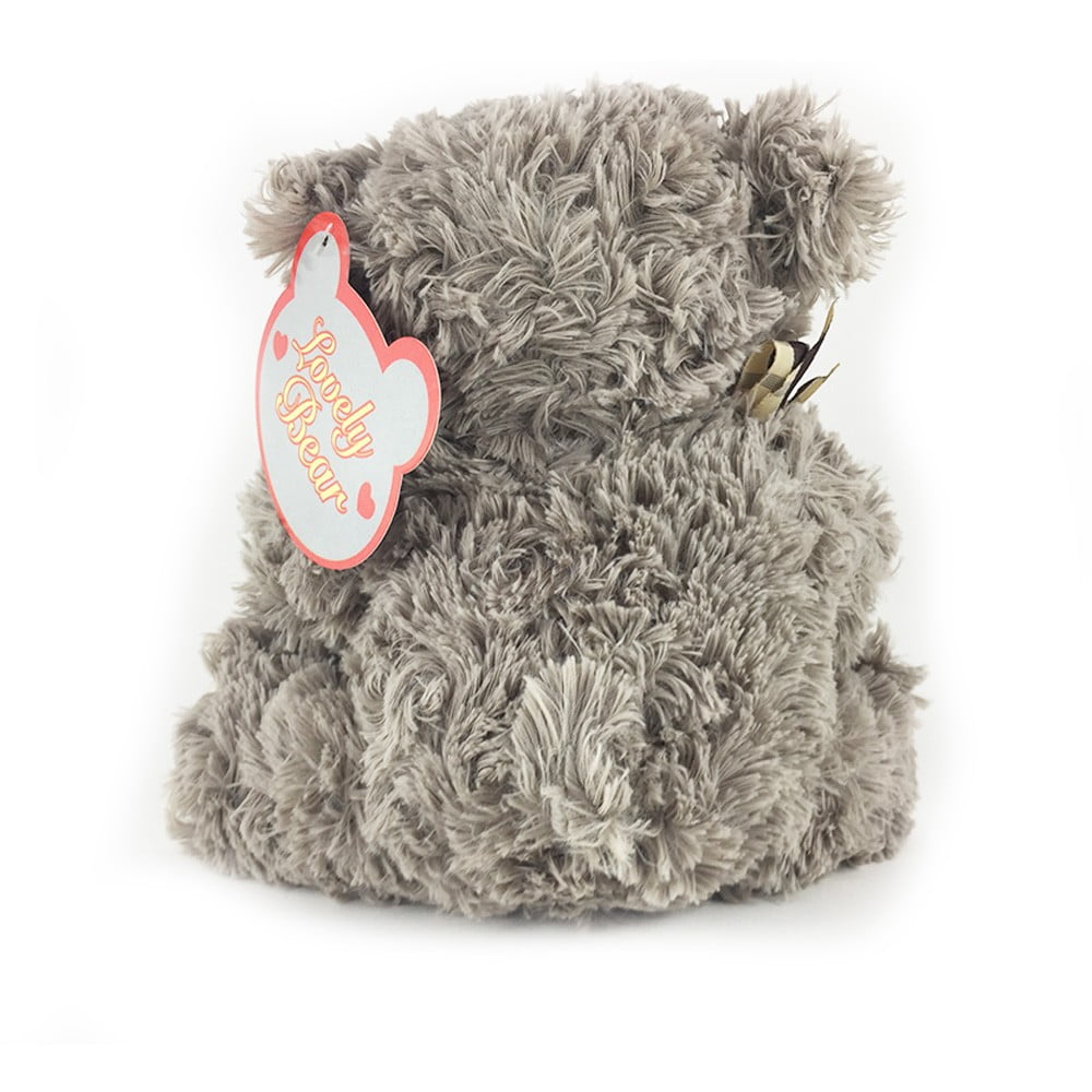 Ourson en peluche 32 cm coeur rouge