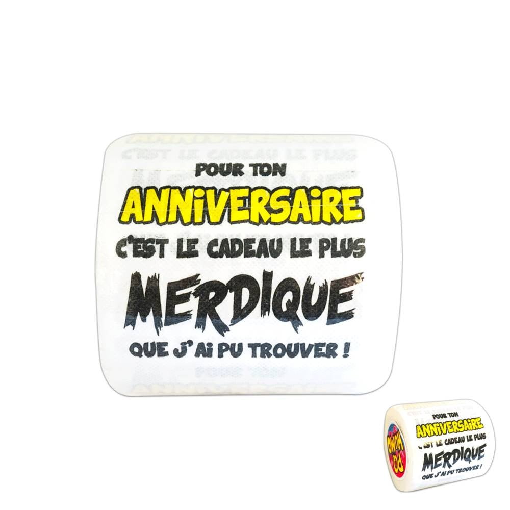 Papier toilettes Anniversaire merdique