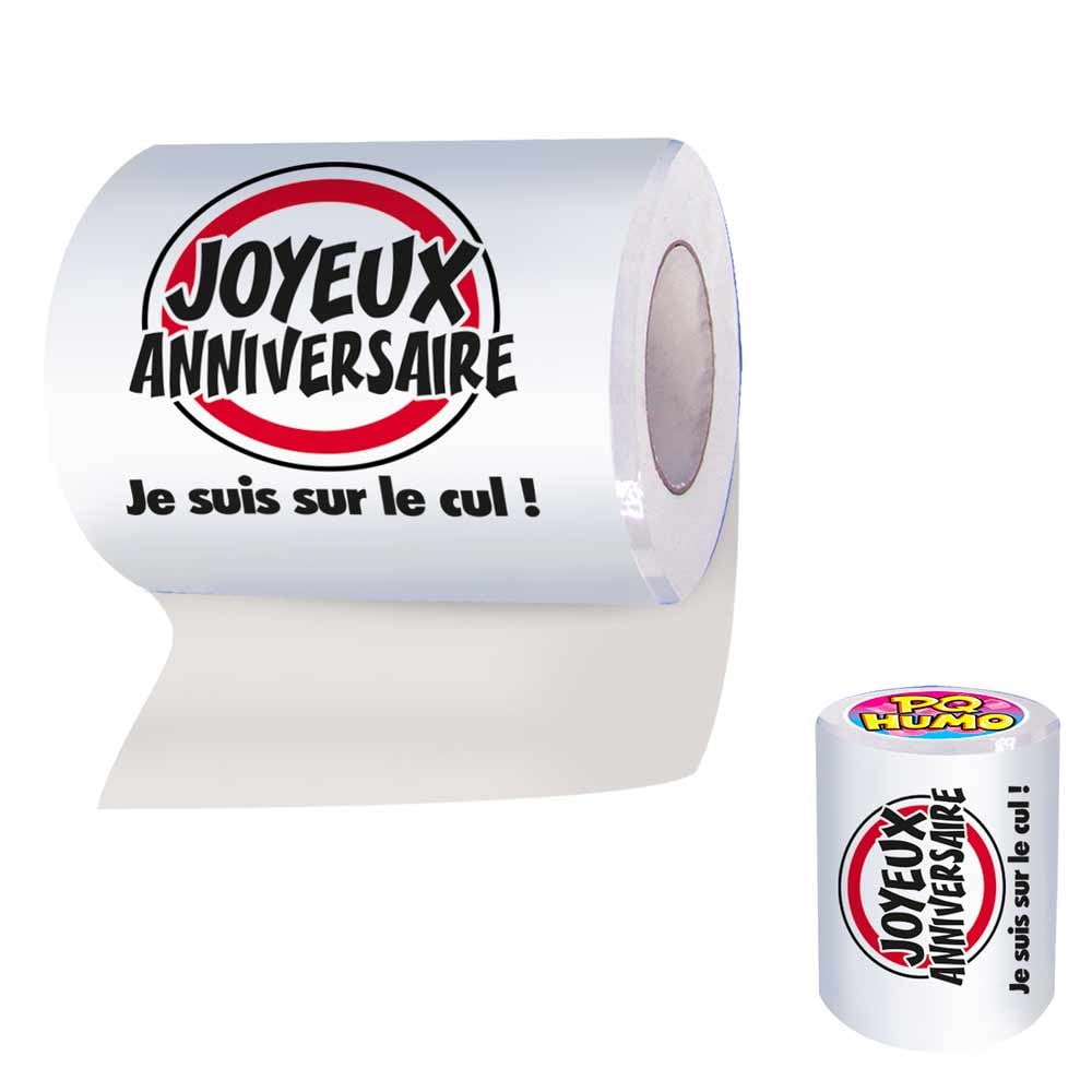 Papier toilettes Joyeux Anniversaire