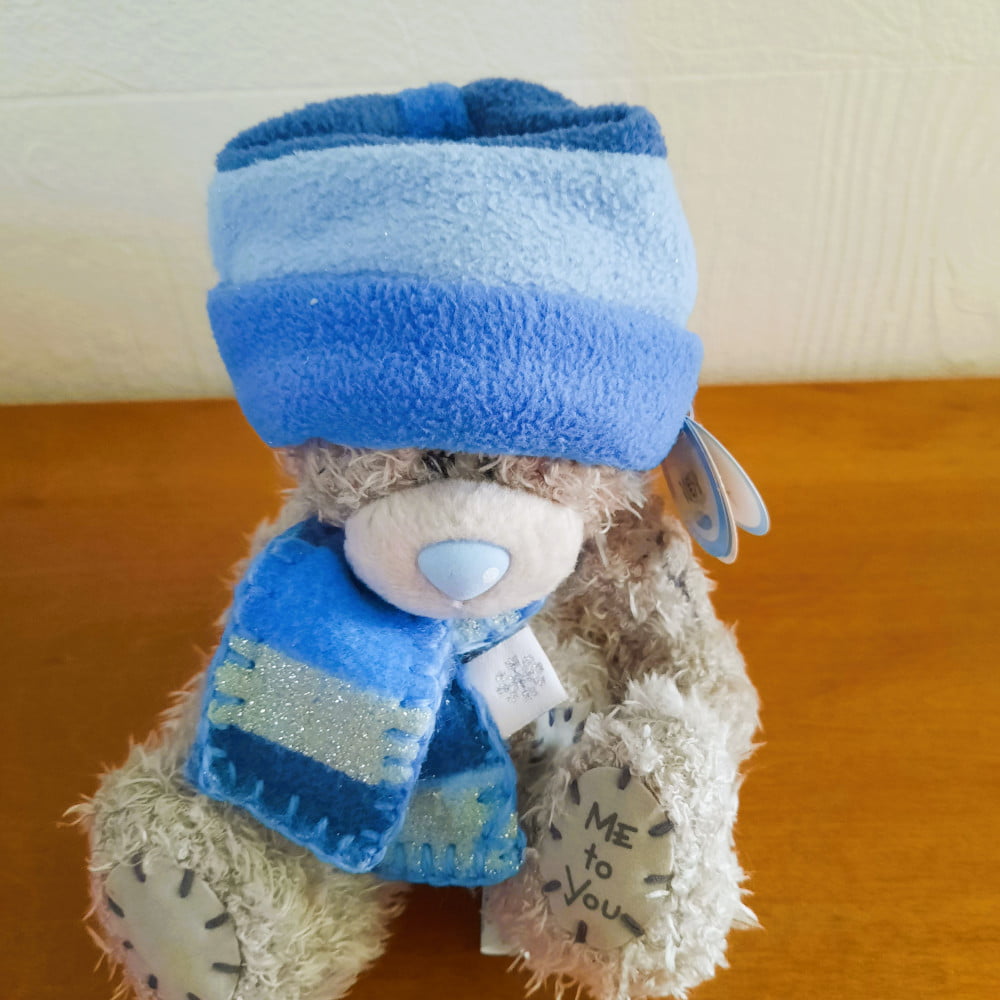 Peluche Me to You hiver 15 cm bleu