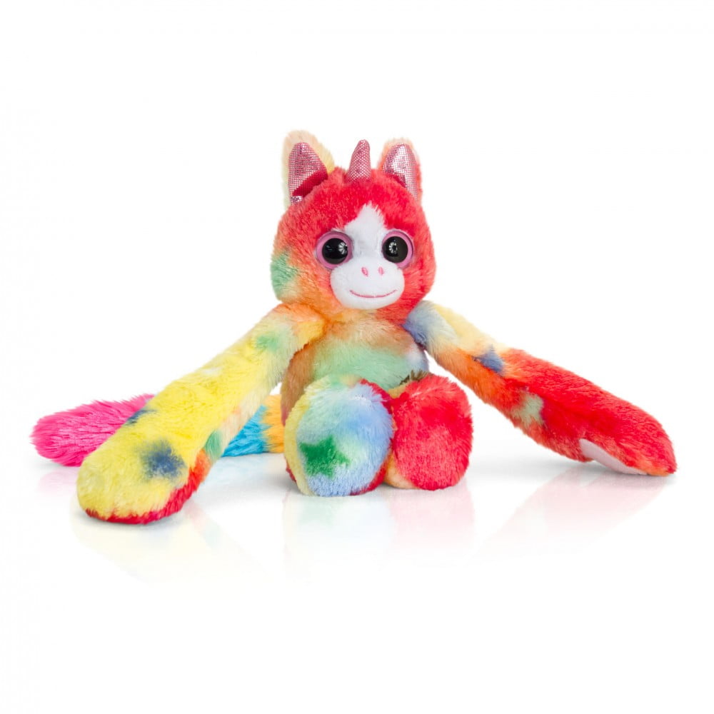 Peluche aux longs bras Licorne Arc en ciel