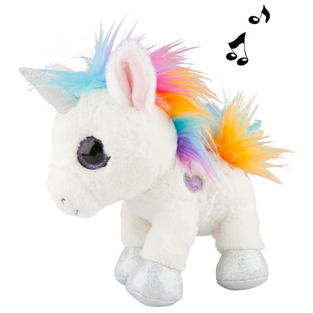 Peluche Sonore Licorne 18 cm