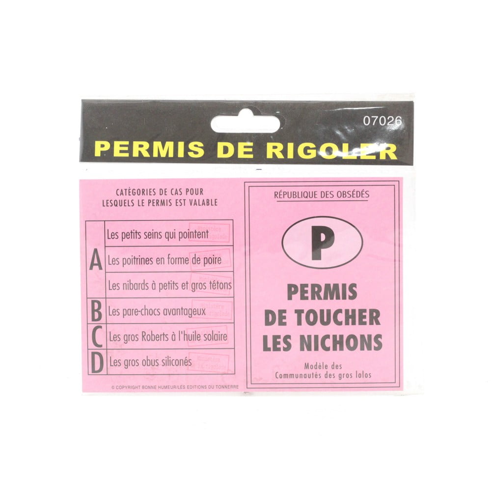 Permis de toucher les nichons