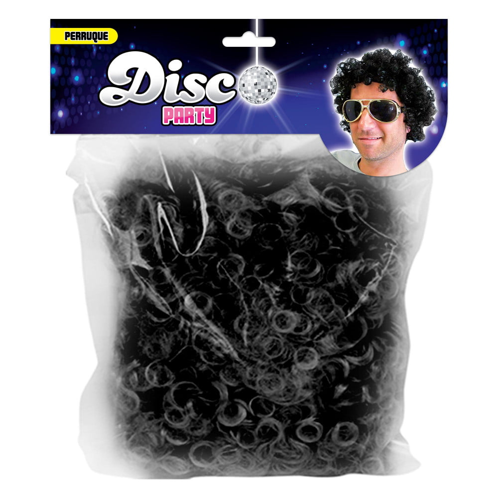 Perruque disco noire