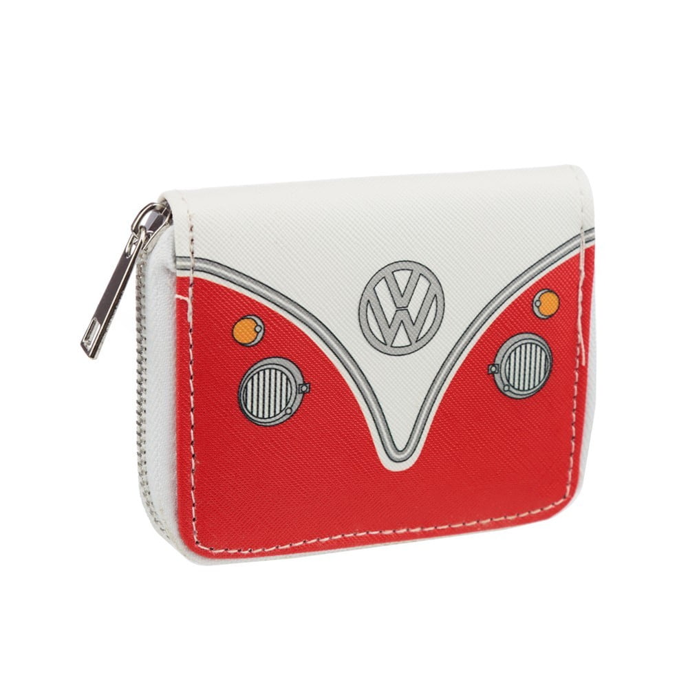 Petit porte monnaie Volkswagen Combi rouge