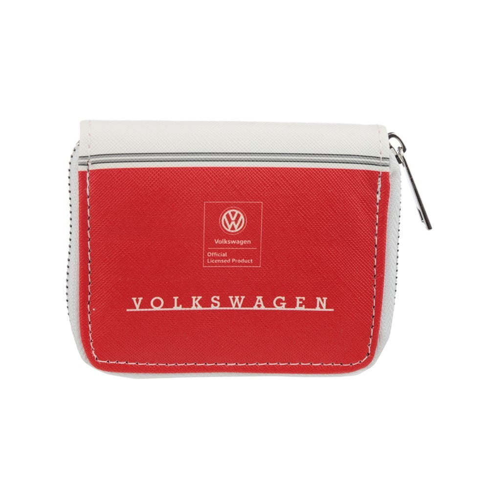 Petit porte monnaie Volkswagen Combi rouge