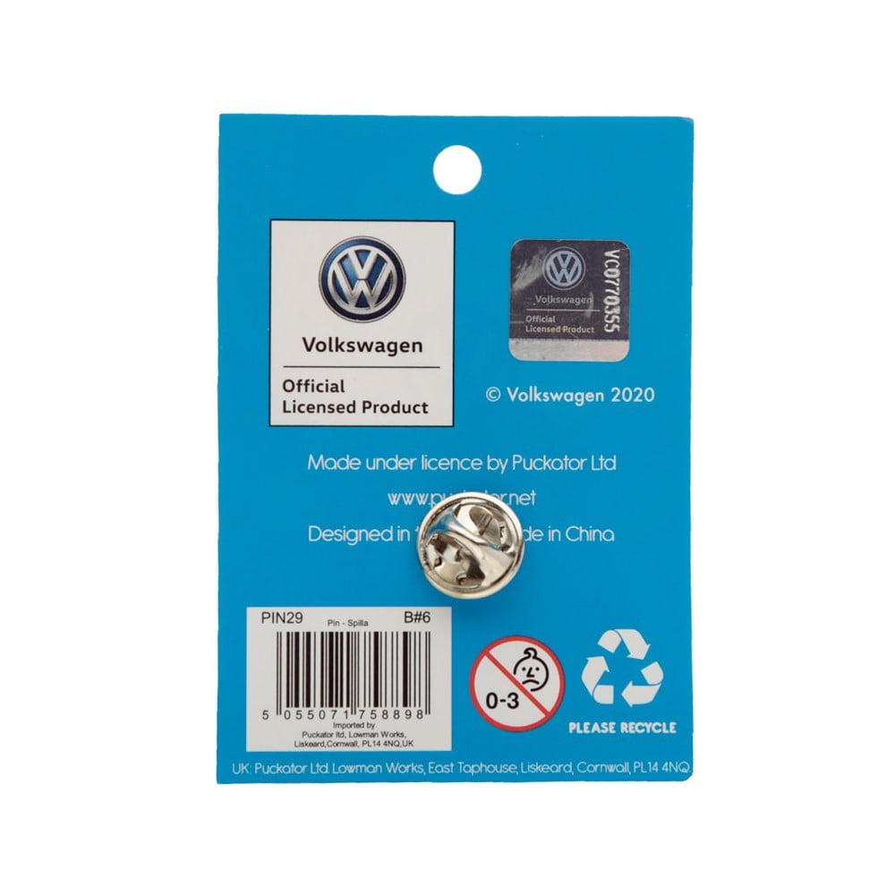 Pin badge VW Combi bleu