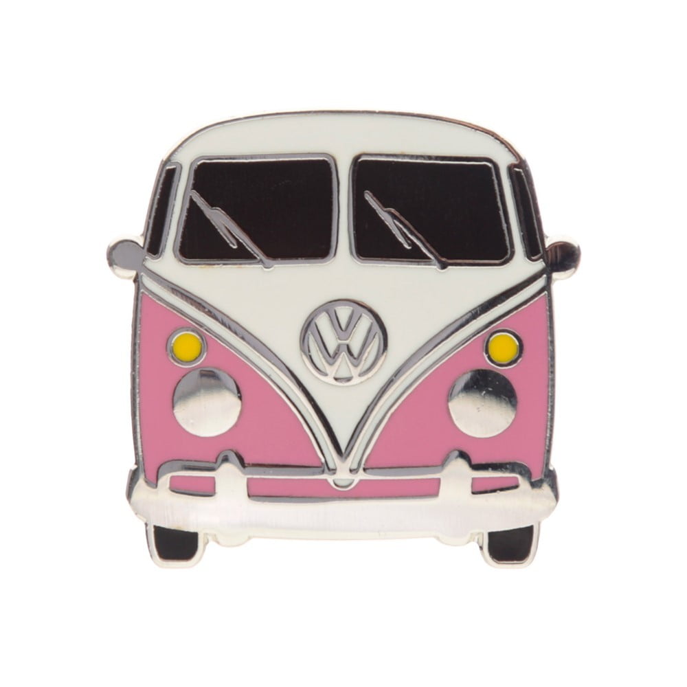 Pin badge VW Combi rose