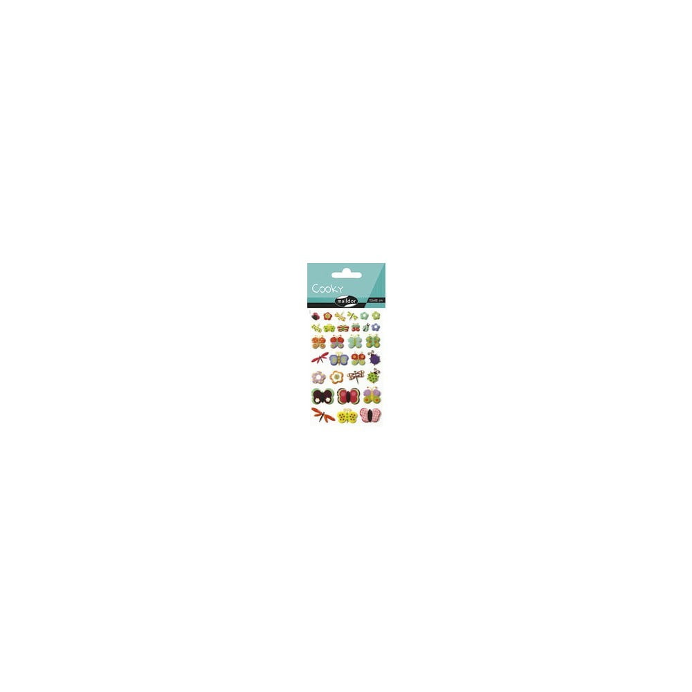 Planche de stickers Libellules et papillons