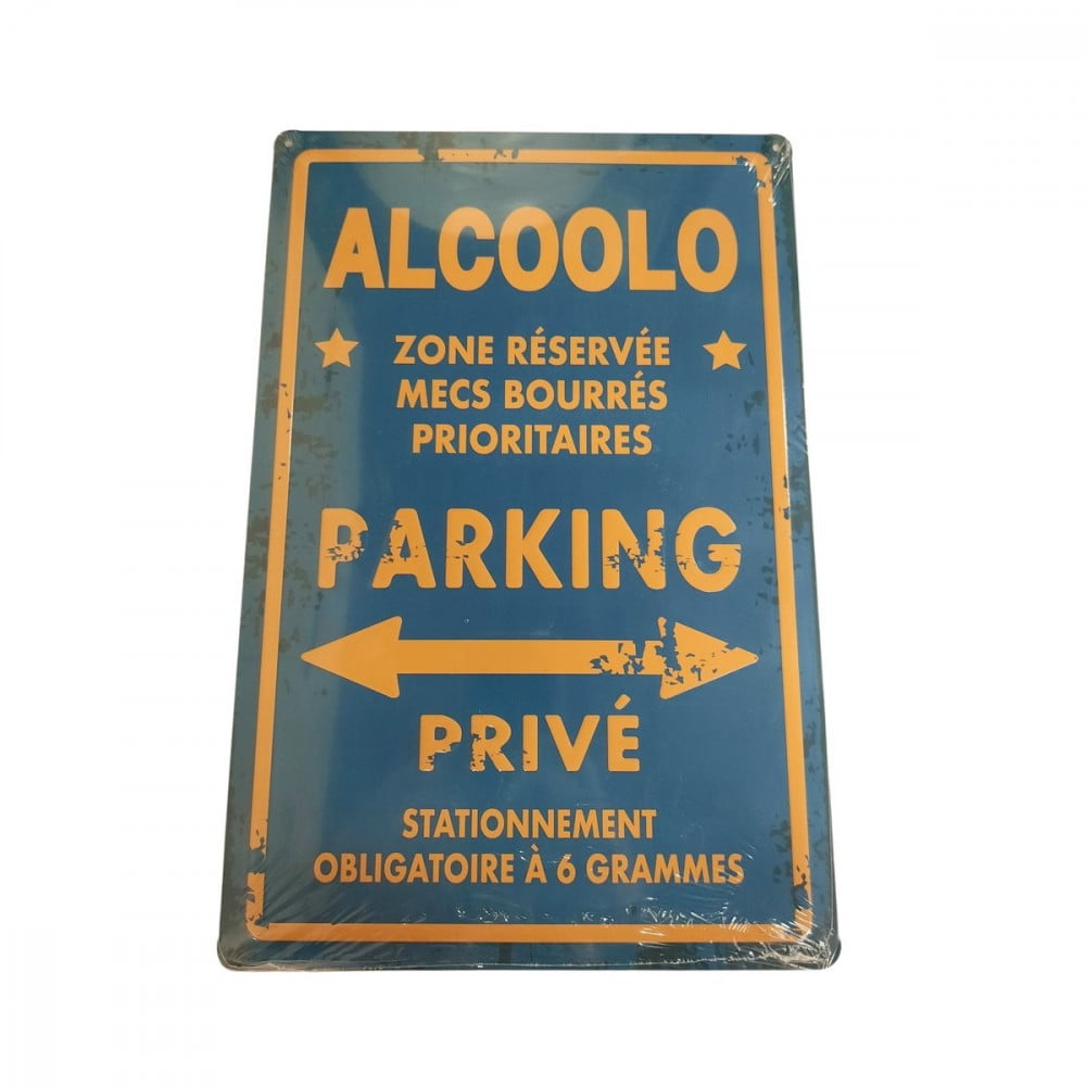 Plaque de parking Alcoolo