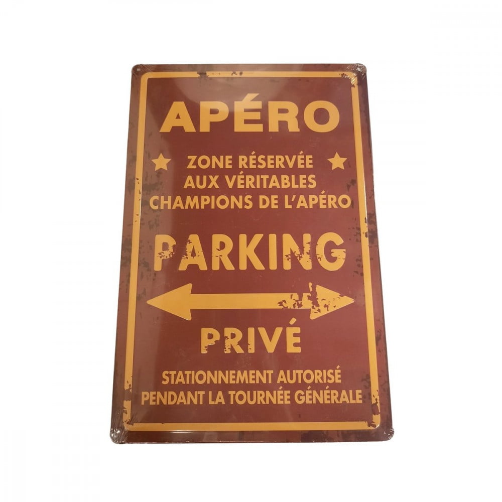 Plaque de parking Apéro