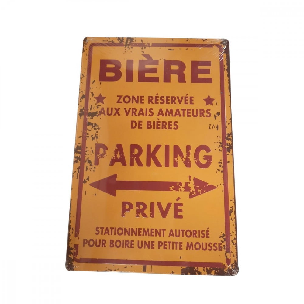 Plaque de parking Bière
