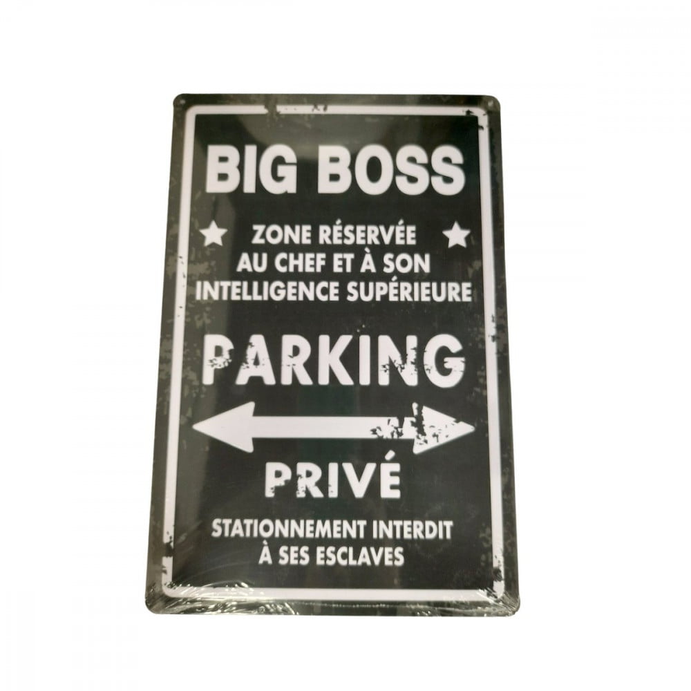 Plaque de parking Big Boss