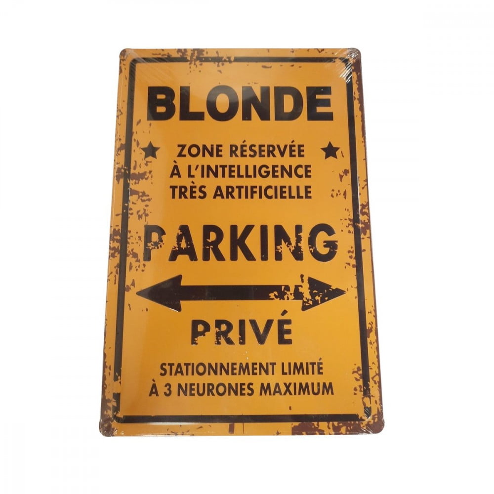 Plaque de porte Blonde