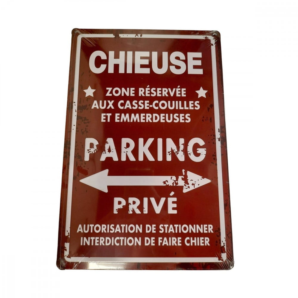 Plaque de porte Chieuse