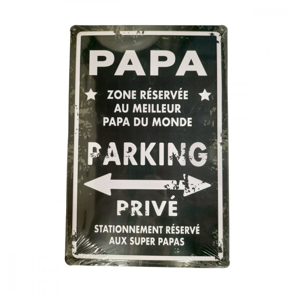 Plaque de parking Papa