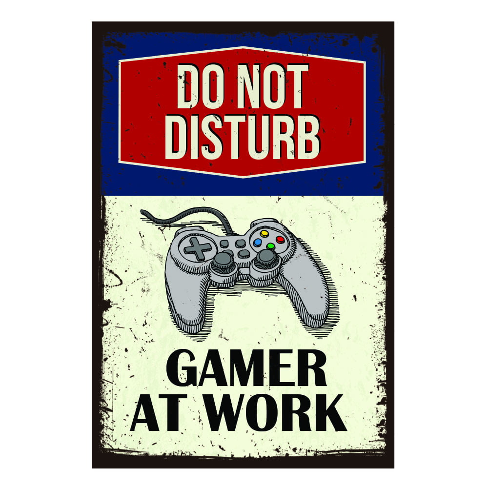 Plaque de porte Gamer