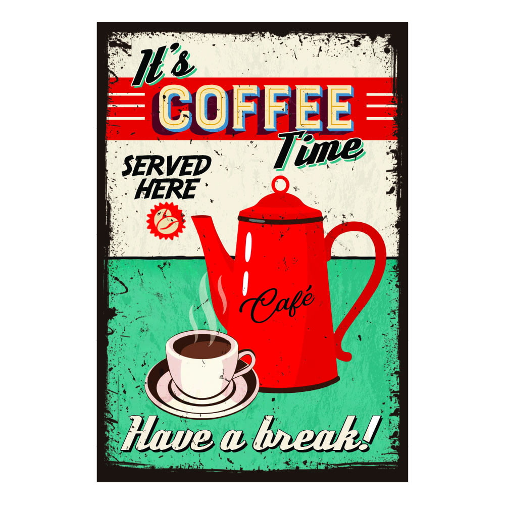 Plaque de porte Coffee