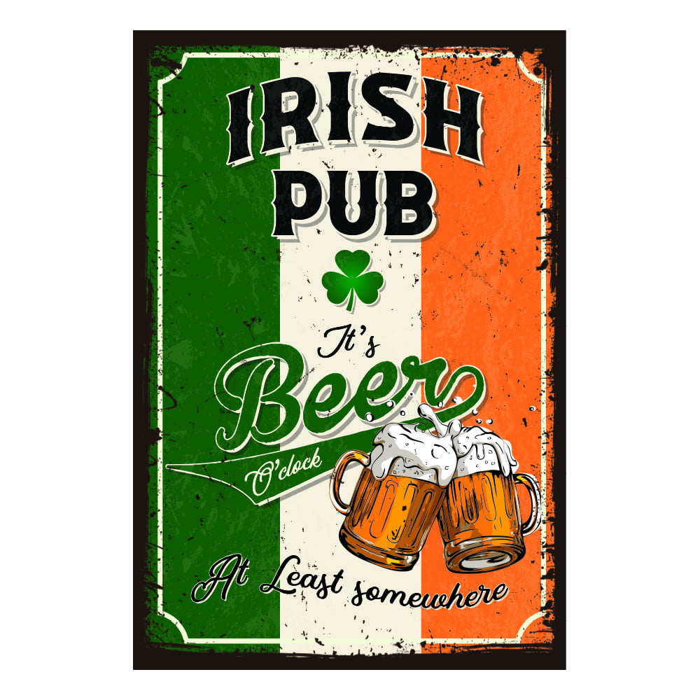 Plaque de porte Irish Pub