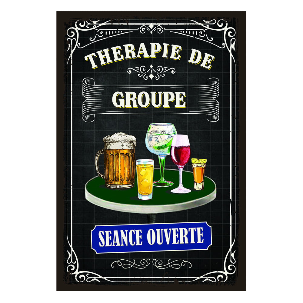 Plaque de porte Thérapie de groupe