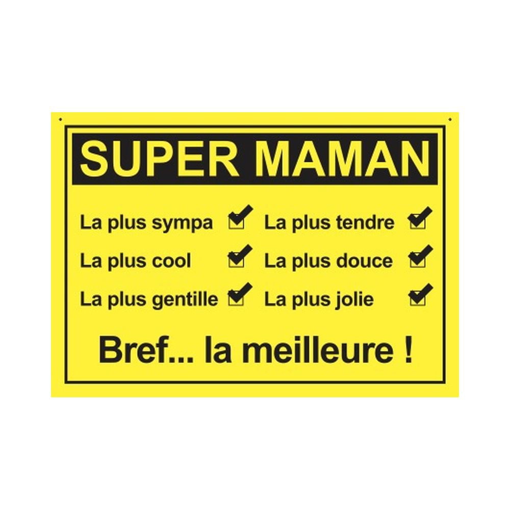 Plaque de porte Maman