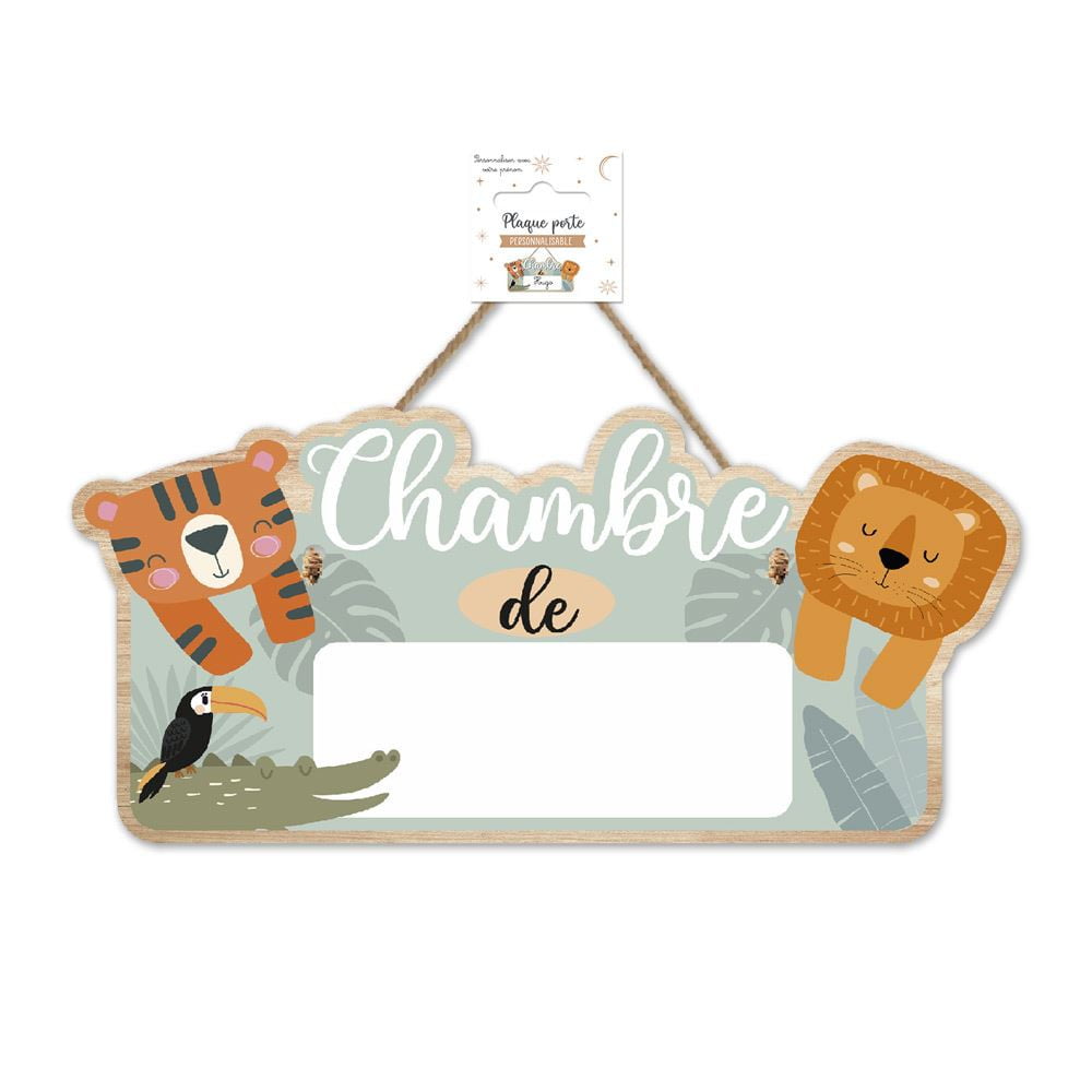 Plaque de porte personnalisable Animaux