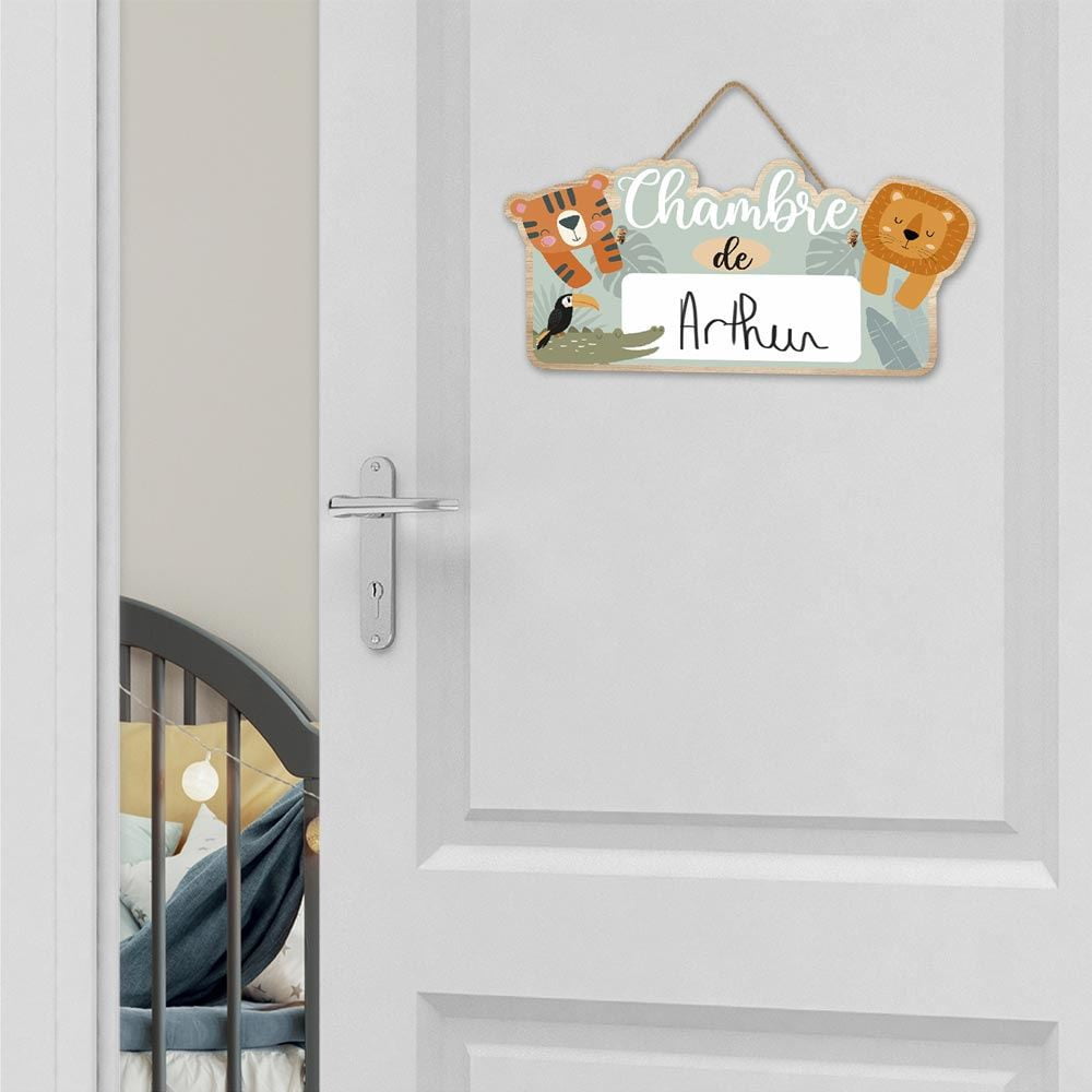 Plaque de porte personnalisable Animaux