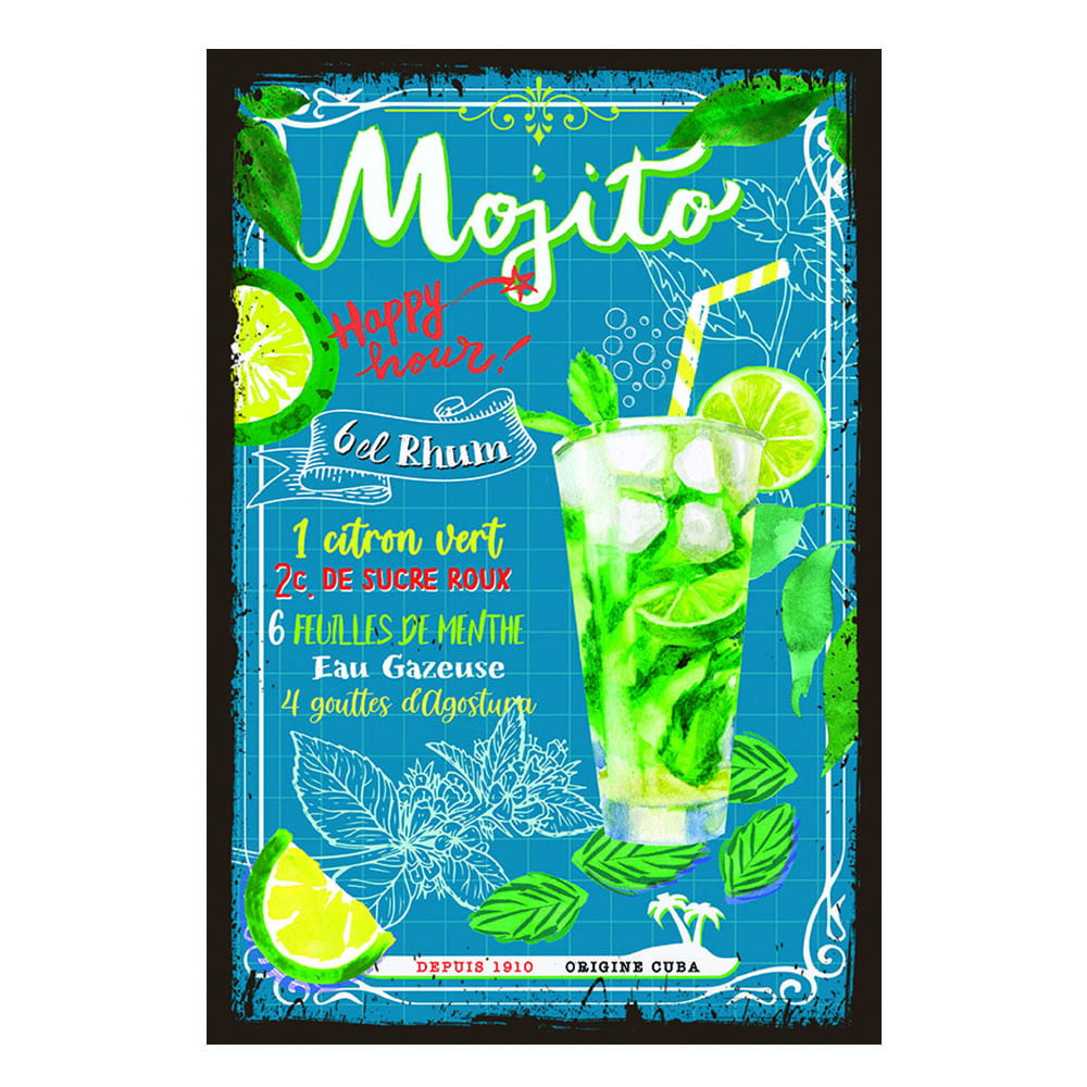 Plaque de porte Mojito