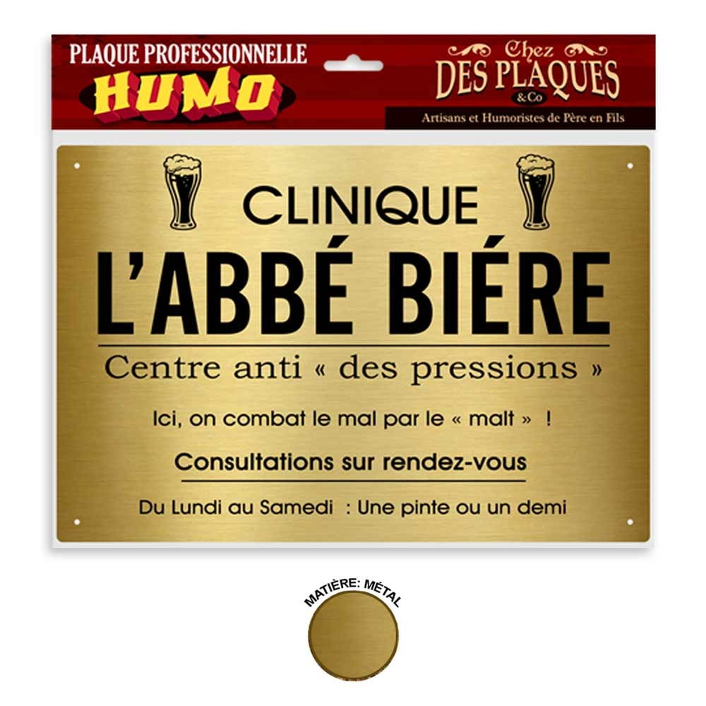 plaque L'Abbé Bière