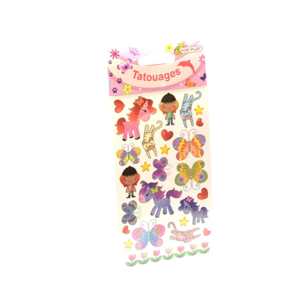 Plaquette tatouages enfants Kim'Play