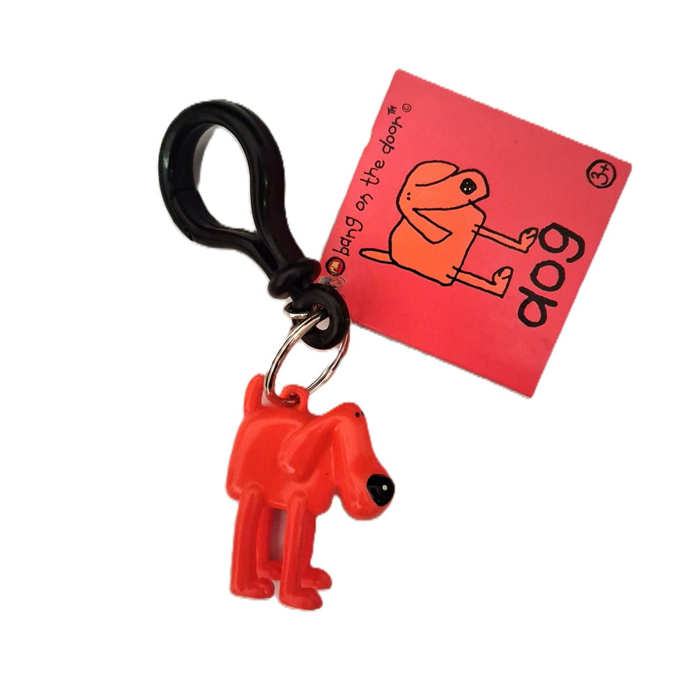 Porte Clés Santoro chien orange