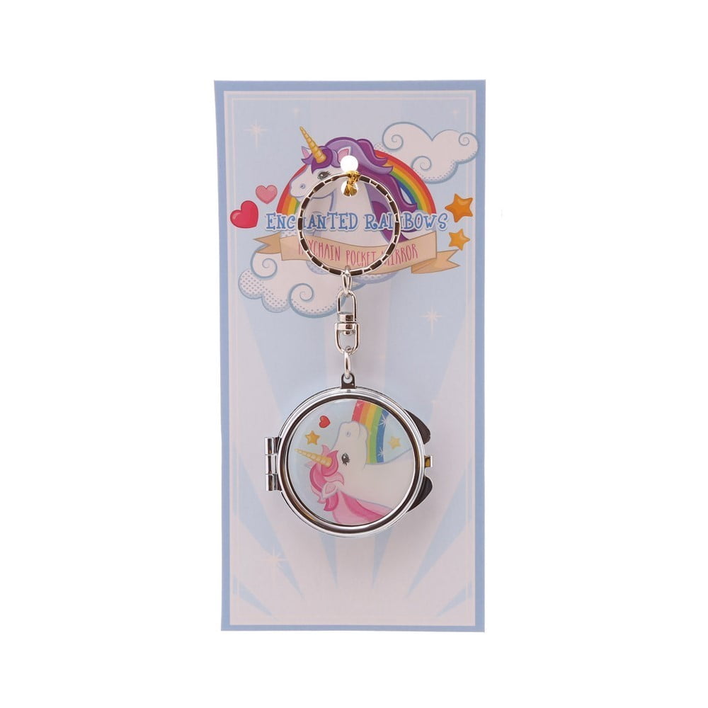 Porte Clés boite Licorne cœur rose
