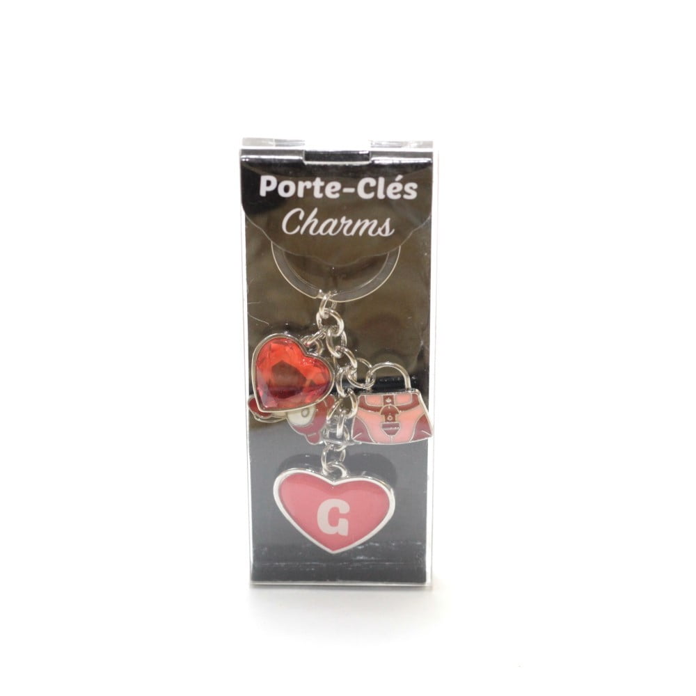 Porte Clés Charms initiale Prénom G