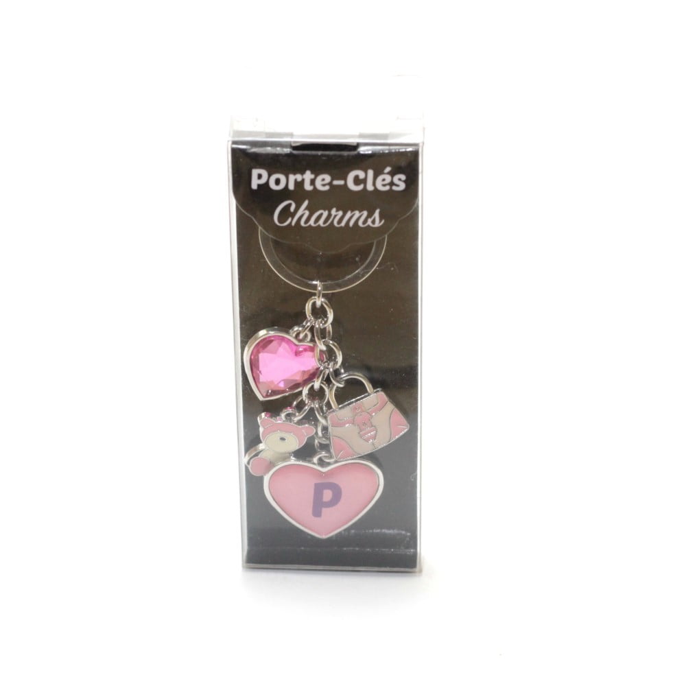 Porte Clés Charms initiale Prénom P