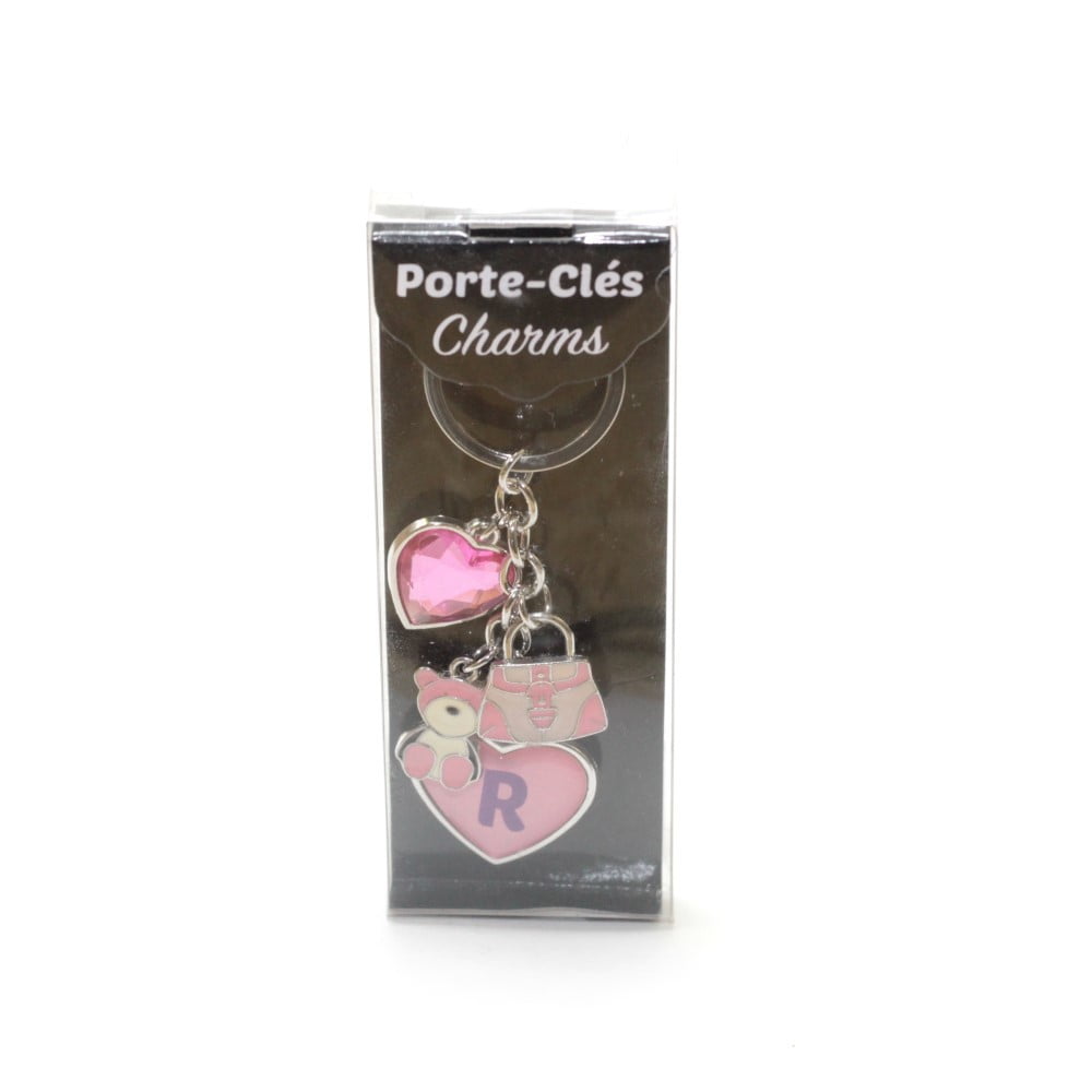 Porte Clés Charms initiale Prénom R