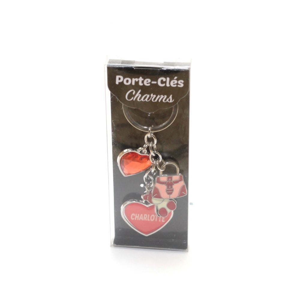 Porte Clés Charms Prénom Charlotte