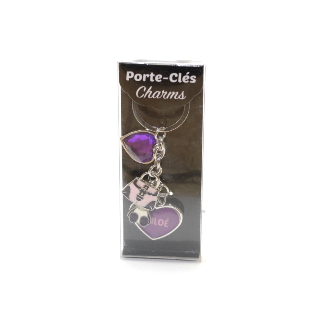 Porte Clés Charms Prénom Chloé