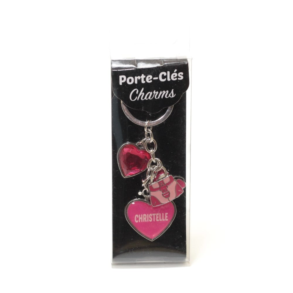 Porte Clés Charms Prénom Christelle