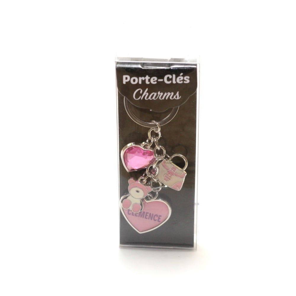 Porte Clés Charms Prénom Clémence