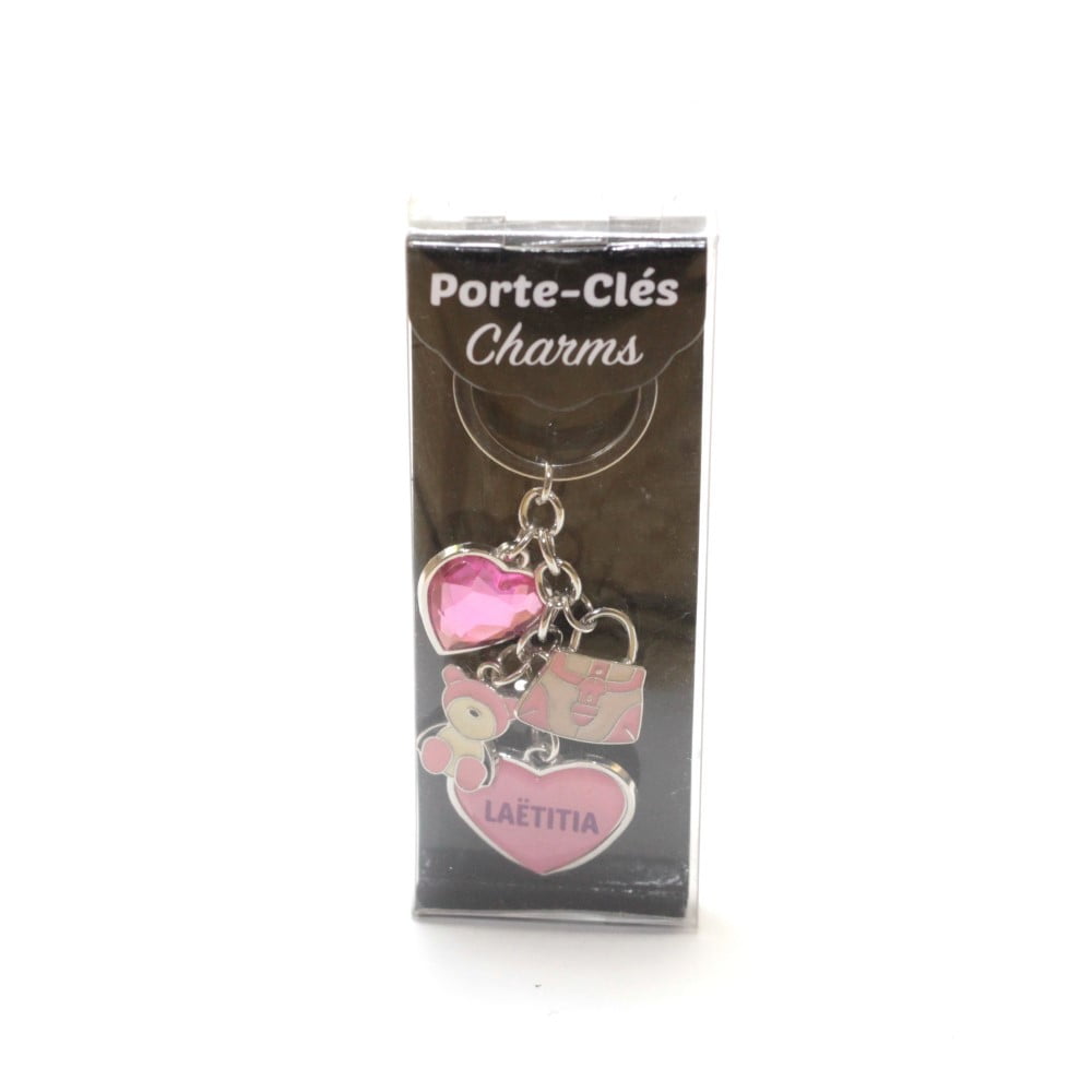 Porte Clés Charms Prénom Laëtitia