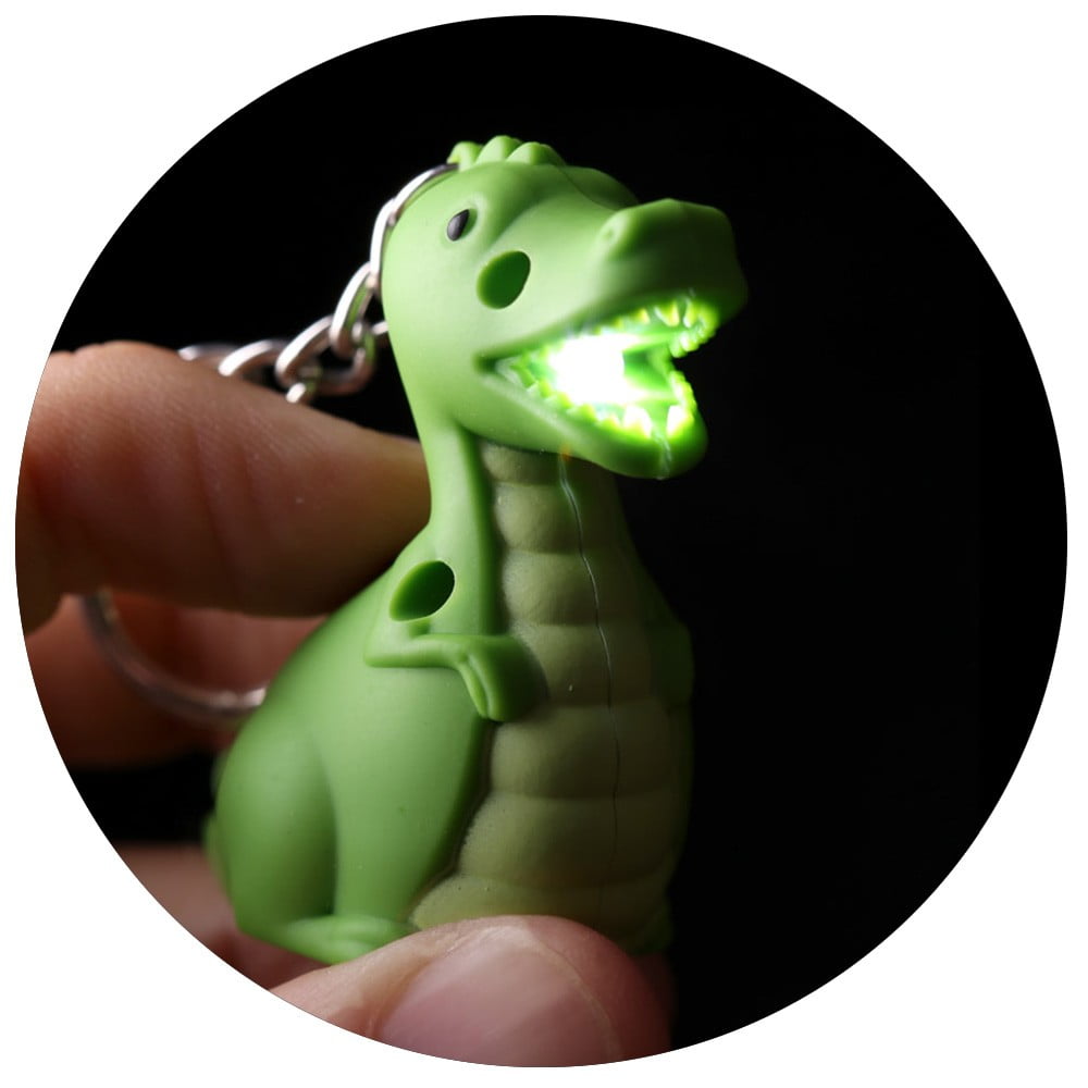 Porte clés dinosaures à led