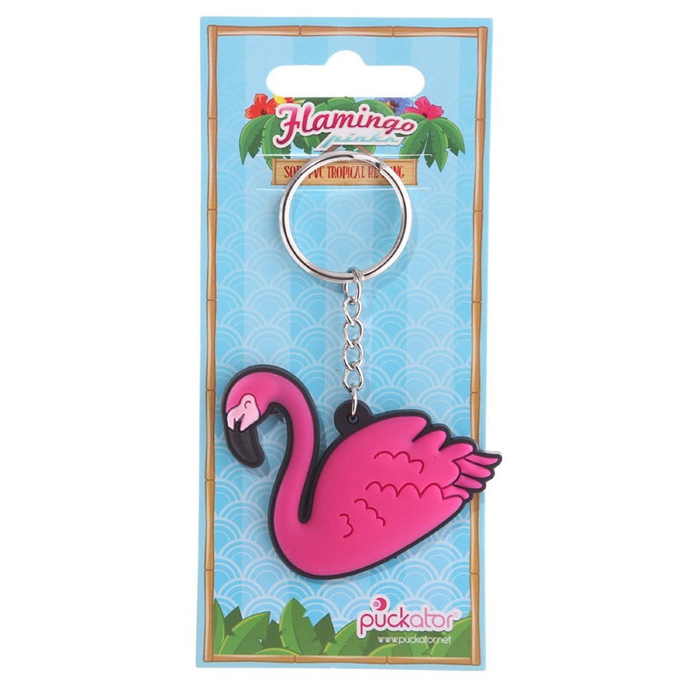 Porte clés PVC Flamand rose