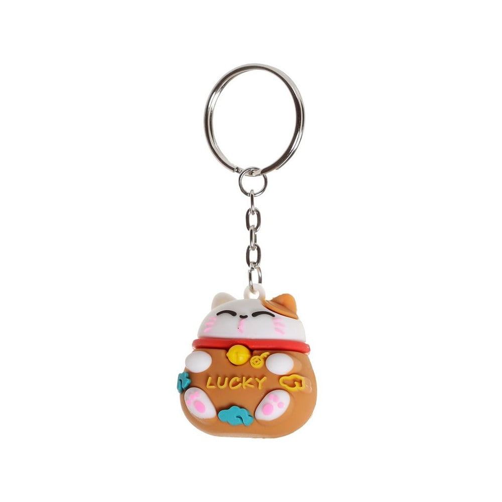 Porte clés Maneki Neko caramel