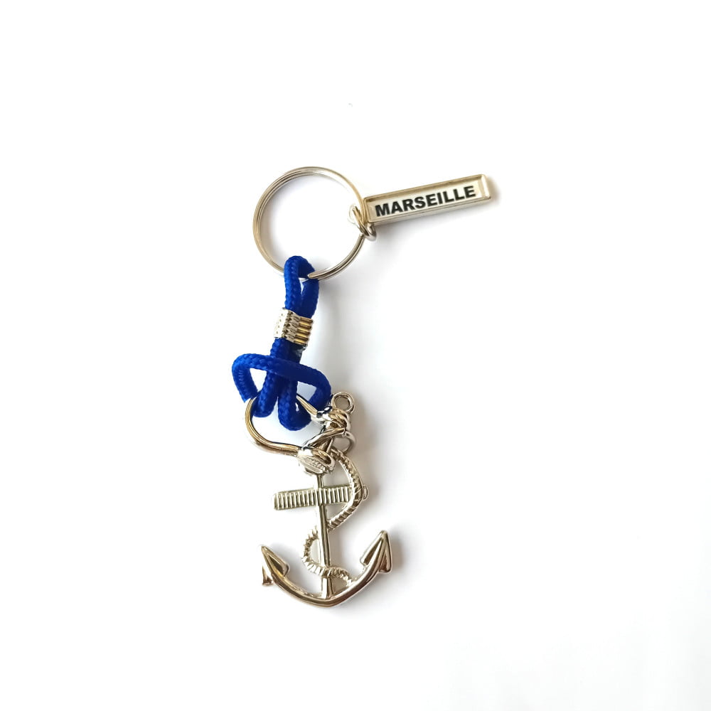 Porte Clés Marseille Ancre bleu