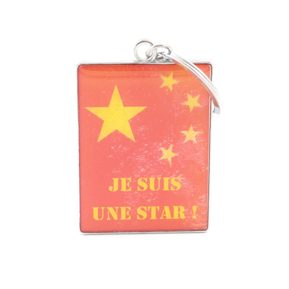 Porte clés métal Je suis une star