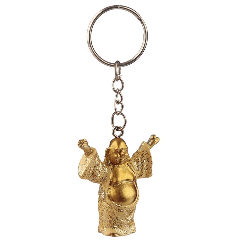 Porte-clés petit Bouddha en bois